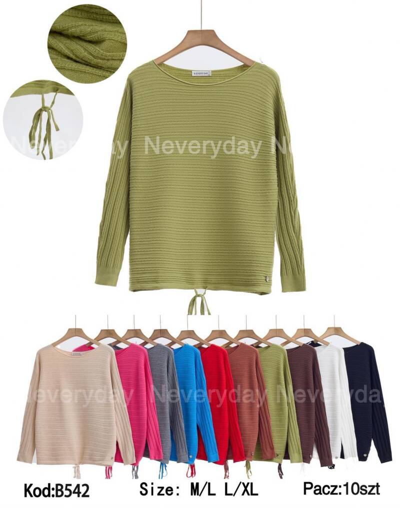 Swetry damskie Roz M/L-L-XL, Mix Kolor Paczka 10 szt